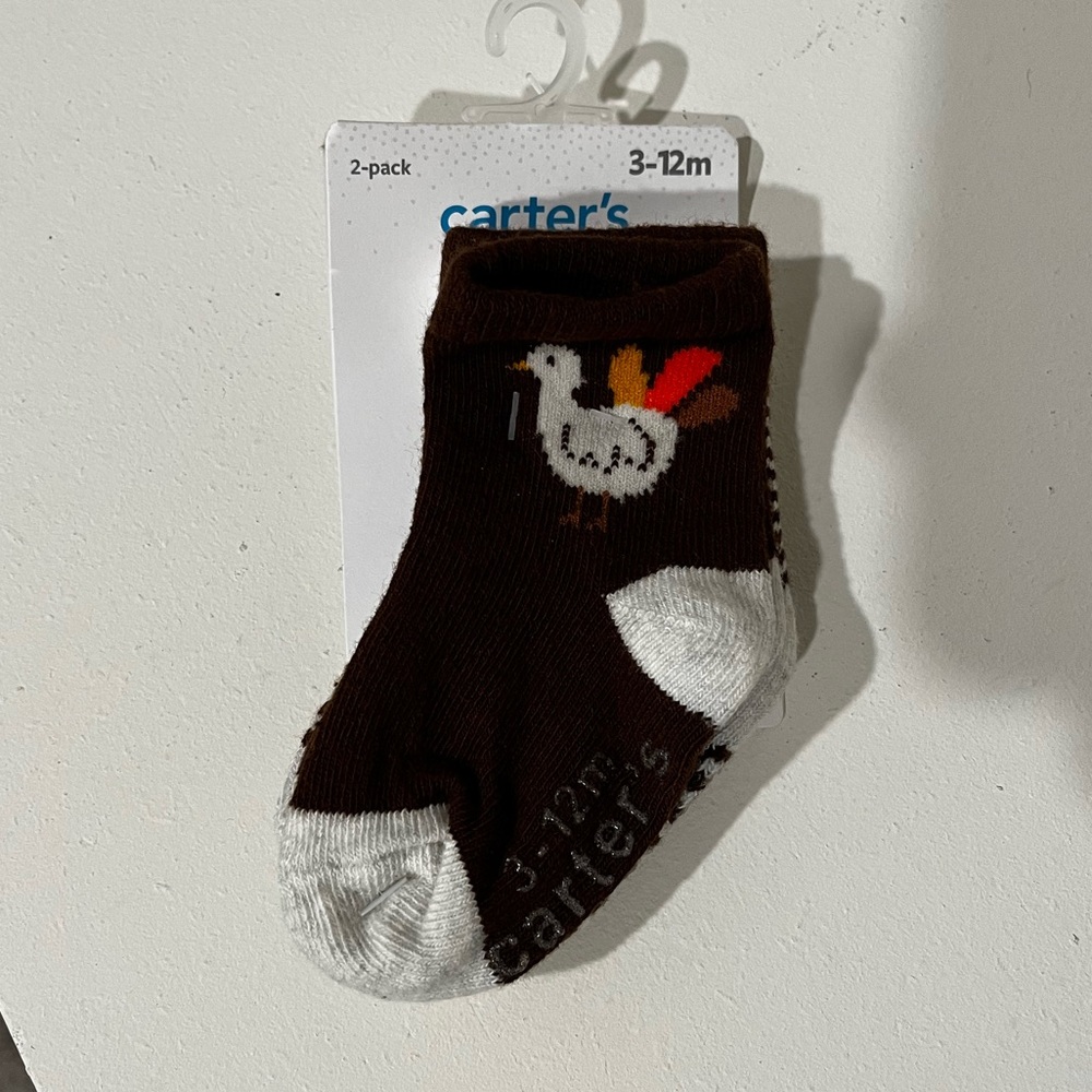 NWT - Carter’s Thanksgiving Socks (2 Pack)